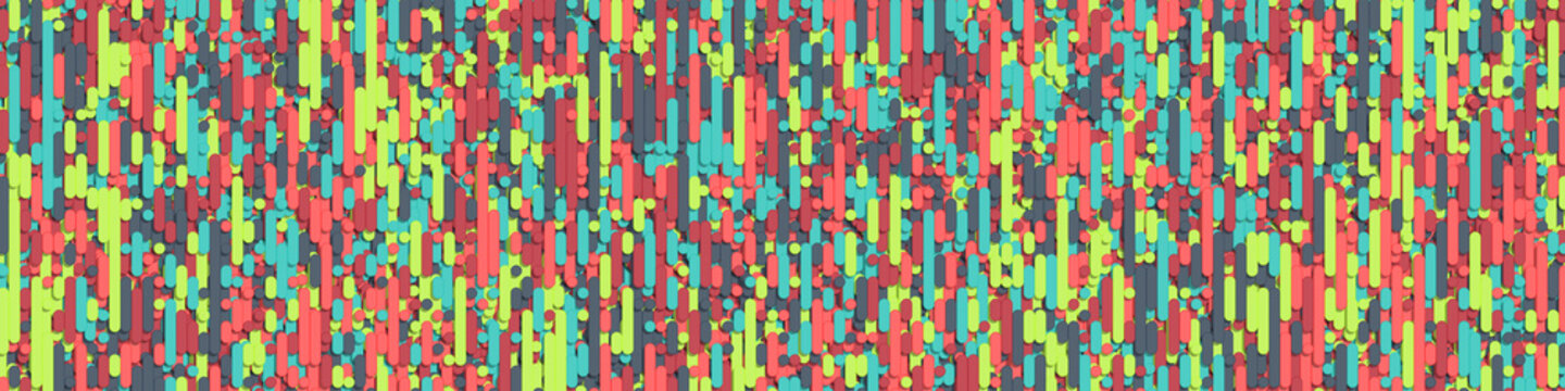 Color Abstract Lines Rain Generative Art background illustration