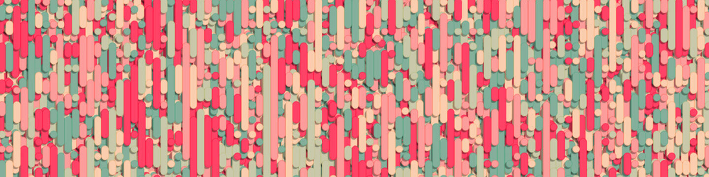 Color Abstract Lines Rain Generative Art background illustration