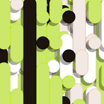 Color Abstract Lines Rain Generative Art background illustration