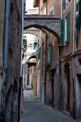 old town of Dolceacqua, a small town in Liguria near Ventimiglia 