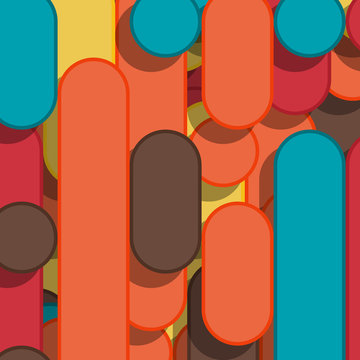 Color Abstract Lines Rain Generative Art background illustration