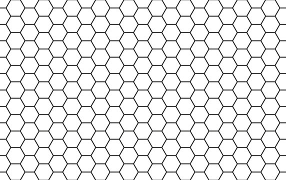 Honeycomb Seamless Pattern, Vector Illustration