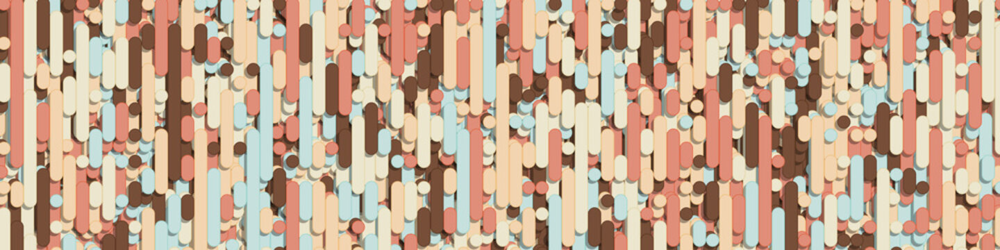 Color Abstract Lines Rain Generative Art background illustration