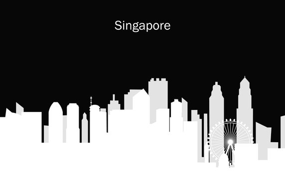 Singapore Skyline Outline Stock Photos And Royalty Free Images Vectors And Illustrations Adobe Stock
