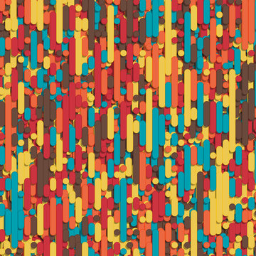 Color Abstract Lines Rain Generative Art background illustration