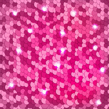 Sequins background. Glitter fabric texture. Colorful sequins background.