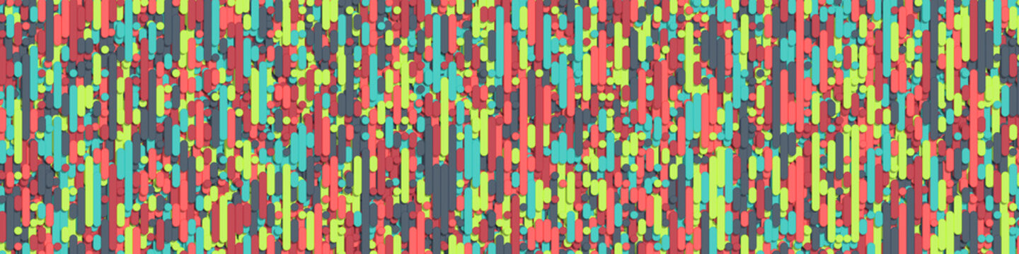 Color Abstract Lines Rain Generative Art background illustration