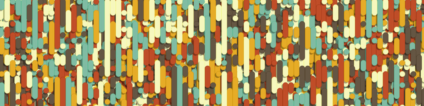Color Abstract Lines Rain Generative Art background illustration