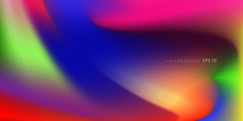 abstract liquid background with gradient color vector