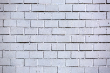 Texture of a white brick wall.