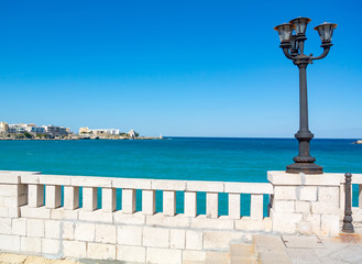 Panoramic view on a port, Otranto, Puglia, Italy