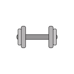 dumbbell equipment gym isolated icon vector illustration design