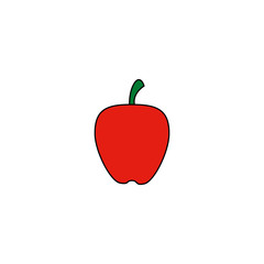 fresh apple fruit isolated icon vector illustration design