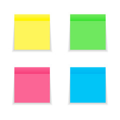 Collection of colored adhesive notes