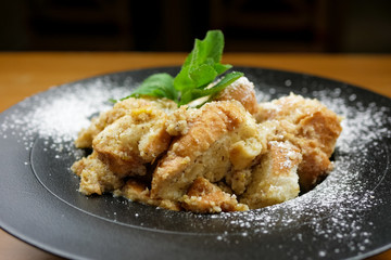 Dessert on a restaurant table