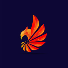 Modern Birds Logo Design Template