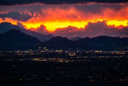 Sunset Over Tucson AZ