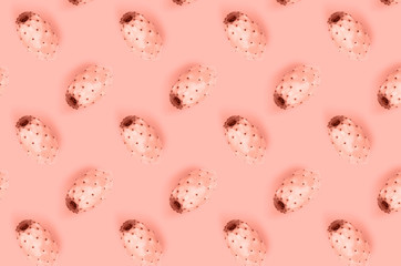 Mint leaves on colored background, herbs pattern