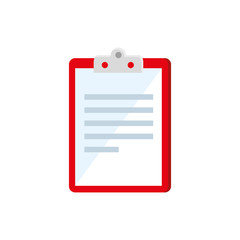 clipboard with paper document isolated icon vector illustration design