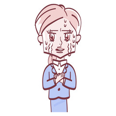 複雑な心境の女性　両価感情