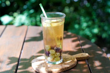 Drink on a restaurant table