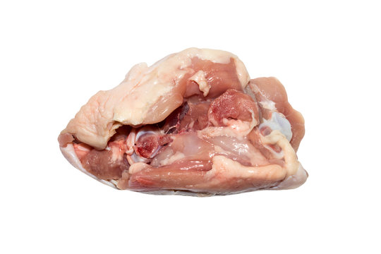 Fresh chicken meat on a white background.Background of raw fresh chicken.