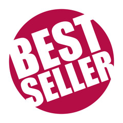 red vector banner best seller