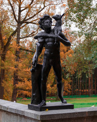 Naklejka premium Antique sculpture in Tsarskoye selo park