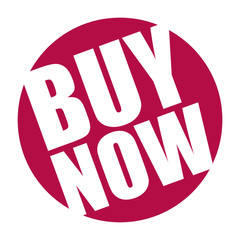 red vector banner buy now