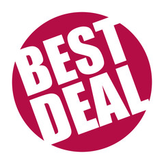 red vector banner best deal