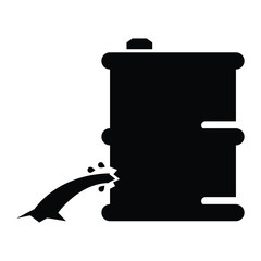 Barrel leaked icon , barrel icon design