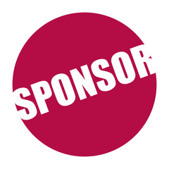 red vector banner sponsor