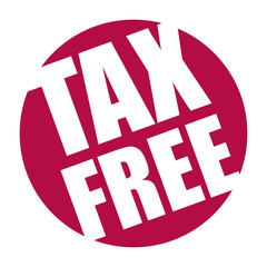 red vector banner tax free