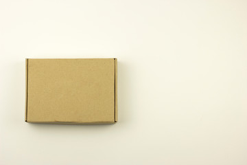Cardboard box isolated on a white background
