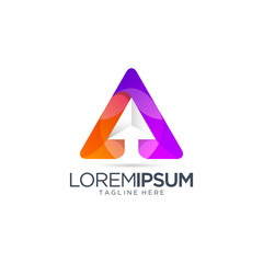 Colorful Arrow Logo Vector Template