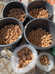 Buckets with corks in Portugal