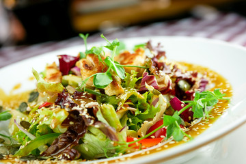 Main course in a restaurant