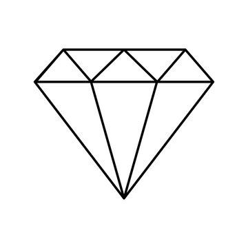 diamond stone luxury isolated icon