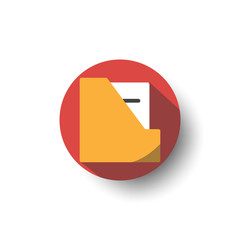 folder flat long shadow icon style