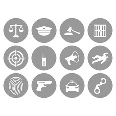 police icon vector design symbol