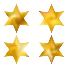 Set of hexagram chromatic backgrounds.