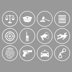 police icon vector design symbol