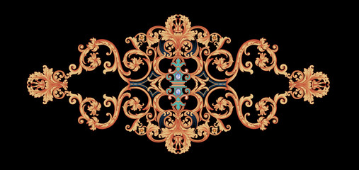 Baroque design, luxury European design，the wallpaper design