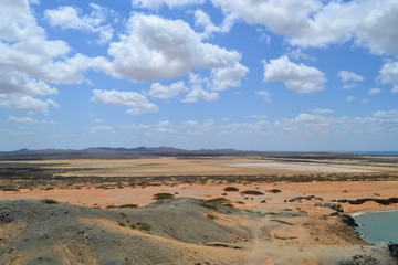 hermoso paisaje en la guajira colombia