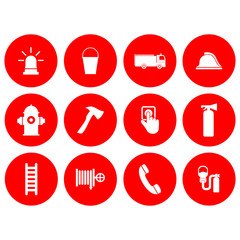 fire emergency tools sign icon vector design symbol