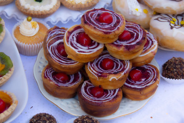 mini tarta de frutas