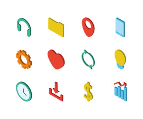 bundle of social media icons