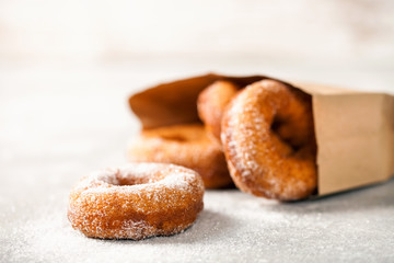 Donuts with sugar