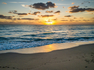 Sunrise over the Atlantic Ocean