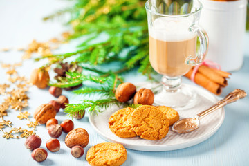Cappuccino and cookies